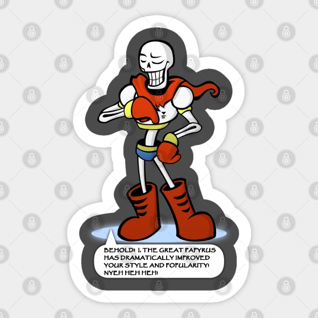 Cool Papyrus Sticker by AmyMinori